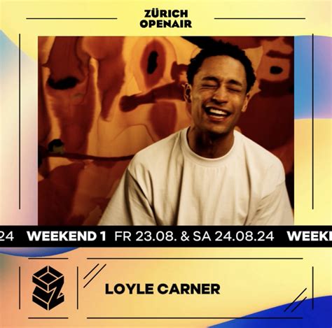 loyle carner zürich|Loyle Carner I 24. August 2024 I ZÜRICH OPENAIR